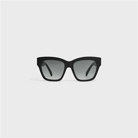 celine triomphe 09 sunglasses in acetate black|TRIOMPHE 09 SUNGLASSES IN ACETATE .